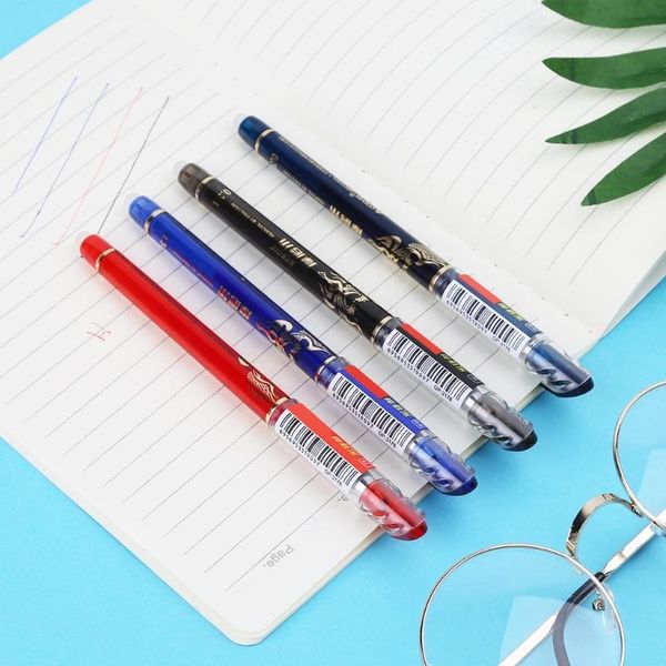

gel pens 0.38mm erasable pen with blue red black refills school office stationery qiang