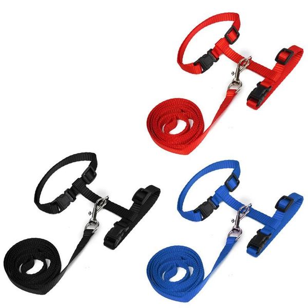 

pet cats adjustable breathable vest harness kittens chest strap with leash no hurt i-shaped traction rope dog collars & leashes