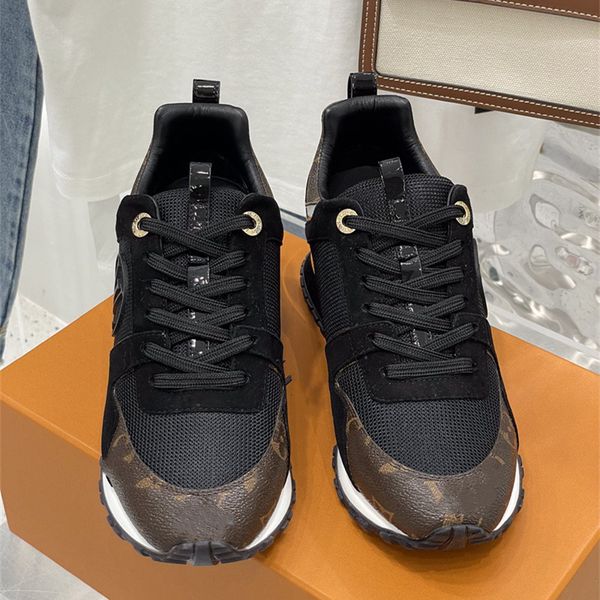 

2022 explosive women's 1a3cw4 run away sneaker luxury designer shoes circle white suede calf leather canvas gold metal technical rubber