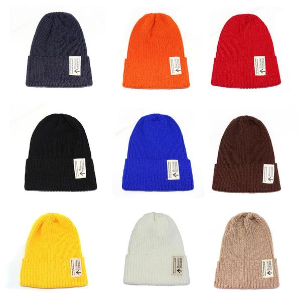 

beanies solid color knitted hat for casual beanie girl boy outdoor skullise cap hiphop winter autumn warm bonnets