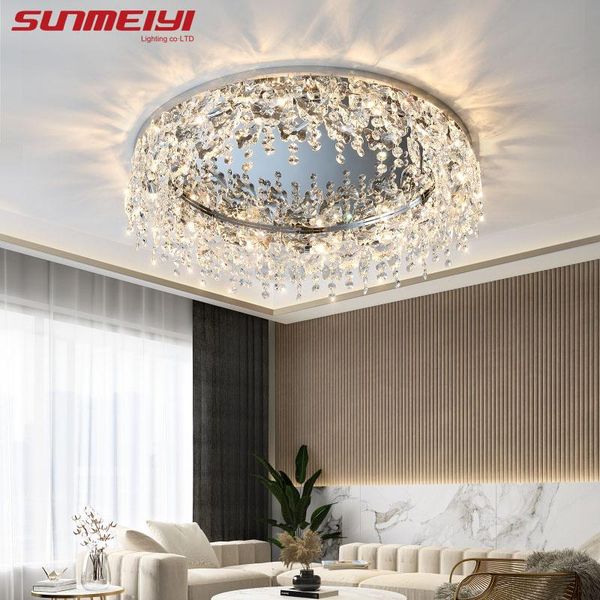 

ceiling lights modern led butterfly crystal mirror lamp for living room kids bedroom kitchen light luminaire plafonnier