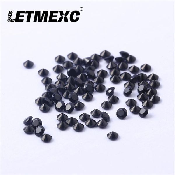 

other letmexc gems whosale price natural spinel 0.8mm-3mm rd black