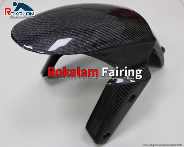 

for kawasaki z800 2013 2014 2015 2016 13 14 15 16 real carbon fiber front mudguard fender hugger motorcycle parts