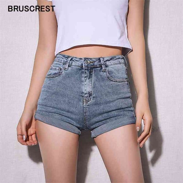 

korean jeans mini high waisted shorts women blue black cute denim shorts feminino denim short mujer summer 210331, White;black
