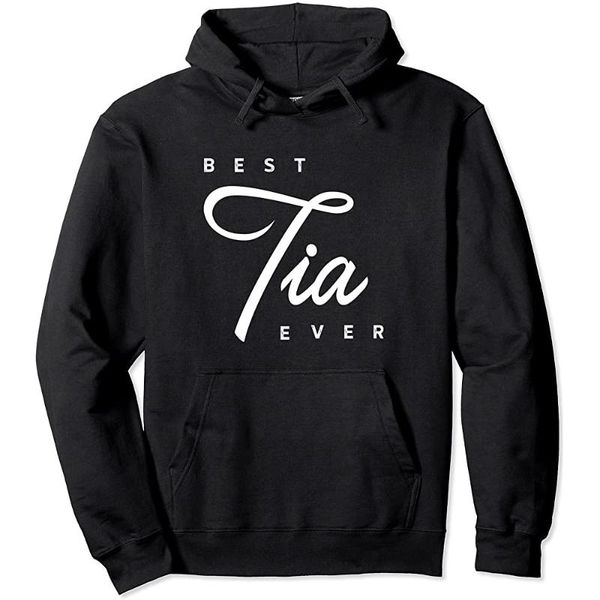 

women's hoodies & sweatshirts tia shirt gift: ever pullover hoodie, Black