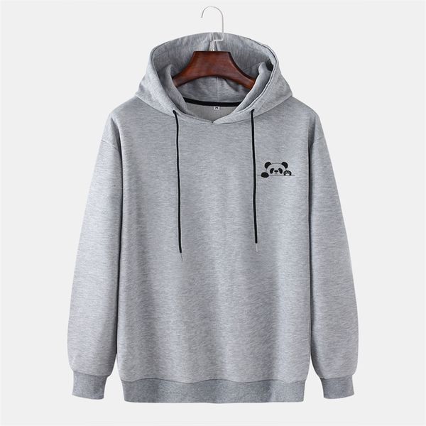 

2021 spring autumn pullover men's panda print, Black