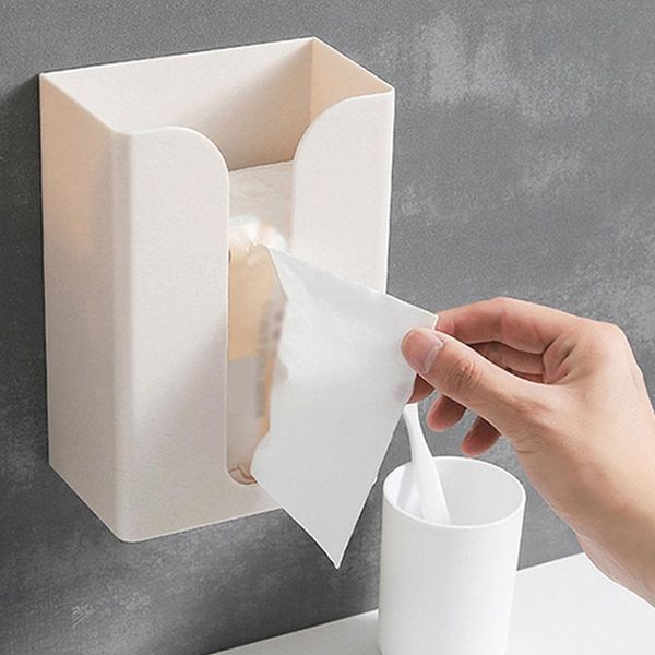 

tissue boxes & napkins home storage wall-mounted multifunctional box dispenser bathroom accessories organizer holder