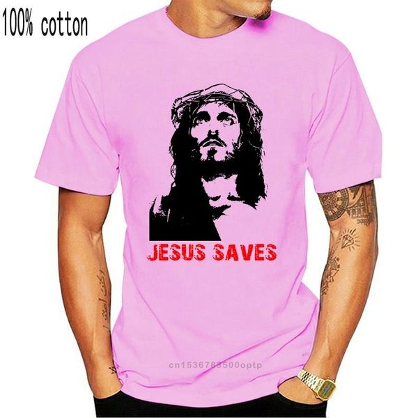 

men's t-shirts jesus saves - black ringer design summer printing man cotton fashion tees shirts, White;black