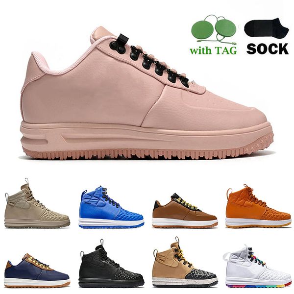 

fashion high og lunar 1 boot runner shoes linen pink triple black and tan multi-color summit white low wolf grey olive platform sneakers des