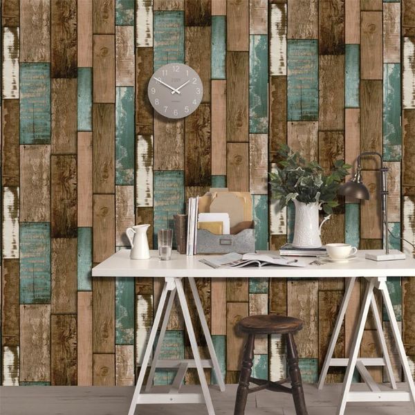 

wallpapers home decor 3d pvc wood grain wall stickers paper brick stone wallpaper self-adhesive living room bedroom kitchen decoration
