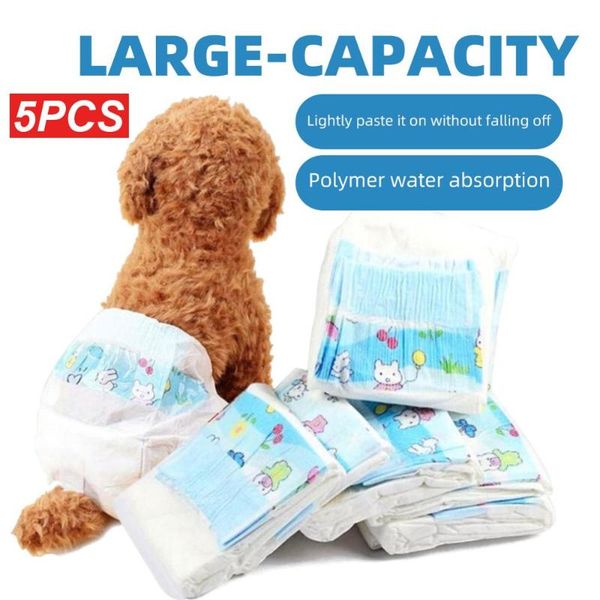 

dog apparel 5pcs/pack physiological pants xs s m l diaper sanitary female shorts panties briefs underwear large capacity diapers