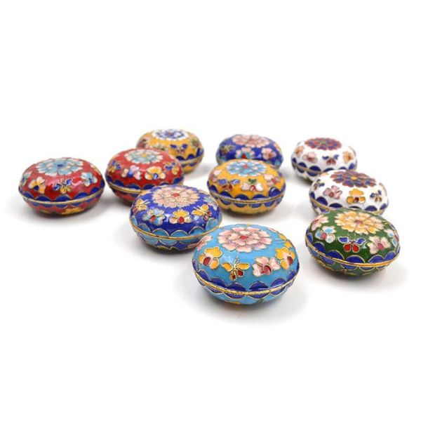 

jewelry pouches, bags chinese retro box floral print powder handmade charm gift for women drop, Pink;blue