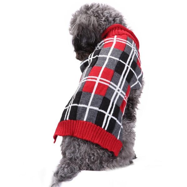

dog apparel puppy knit sweater pet cat warm winter classic lattice sweaters knitted small dogs kitten cats soft knitwear xs-xxl