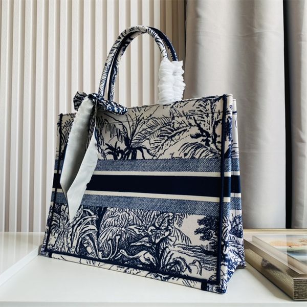 

designer bags tote bag handbag oversize three-dimensional embroidery tiger purse luxury women handbags checker plaid flower evening party sh