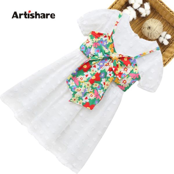 

clothing sets teenage children clothes floral children's for girls big bow girl summer 6 8 10 12 14, White