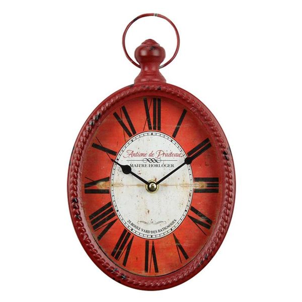 

oval retro wrought iron wall clock creative home decoration clocks