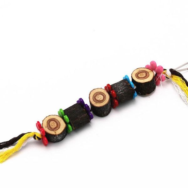 

other bird supplies colorful parrot chew strands biting teeth griiding log natural wild wooden bite toy sharpening string toys
