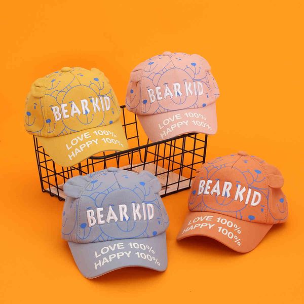 

children's boys girls baseball hat baby duck tongue version sunscreen fashion sunshade hat spring, summer and autumn, Yellow