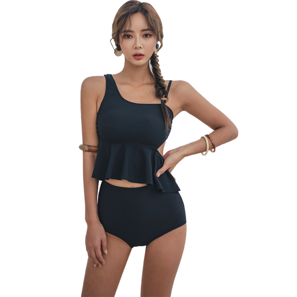

one-piece suits sanqi swimsuit ladies split two-piece female cute student spring vacation swimwear swimming suit wear