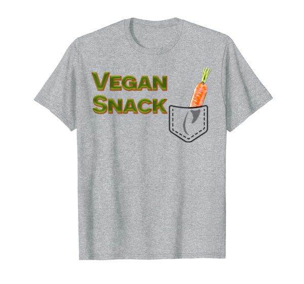 

vegan snack tasty carrot vegetable healthy food pocket t-shirt, White;black