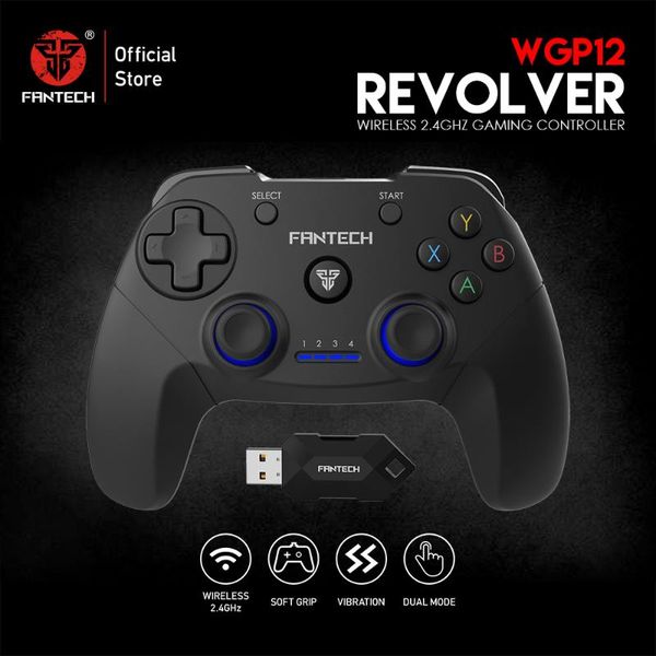 

game controllers & joysticks fantech wgp12 controller gamepad 2.4g wireless joystick joypad with ps3 pc 10 hours long battery life for playe