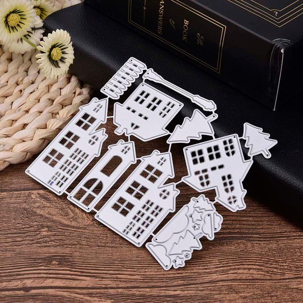 

painting supplies cutting dies christmas house fustelle metalliche per scrapbooking metal craft die cut stamps embossing card making decor