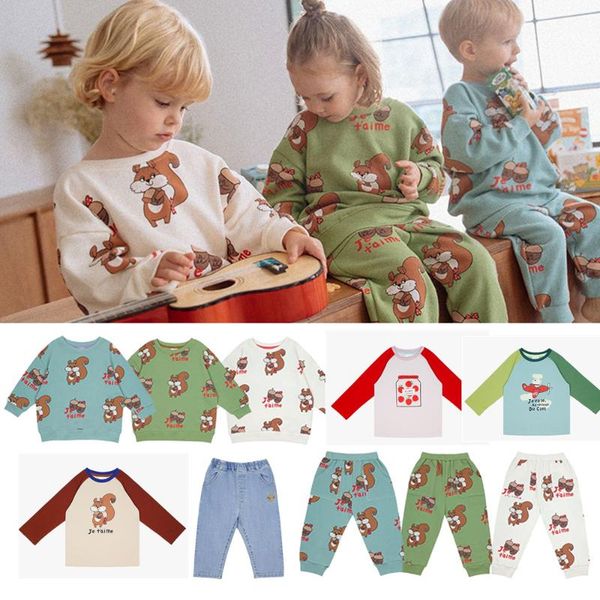 

clothing sets 2021 ps brand thanksgiving outfits for girls toddler boy clothes winter kids child baby sweatshirt sport pants, White