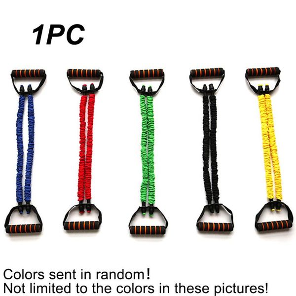 

resistance bands training chest expander latex exercise cable sturdy fitness high elasticity random color band puller double tube