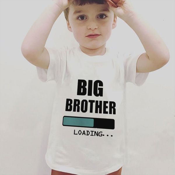

big brother sister print summer casual t shirt baby clothes graphic shirts clothing for boys girls, Blue