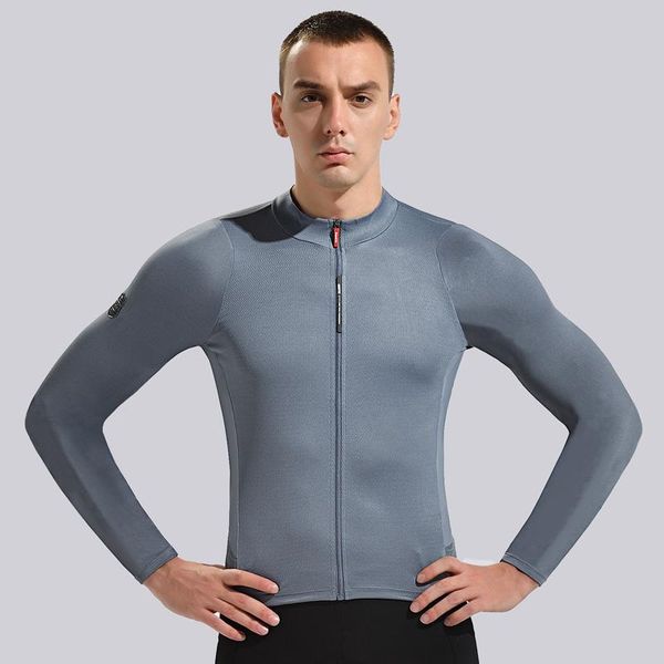 

racing jackets santic men's long sleeve mtb road bike cycling jersey summer breathable reflective bicycle mountain clothing asian size, Black;red
