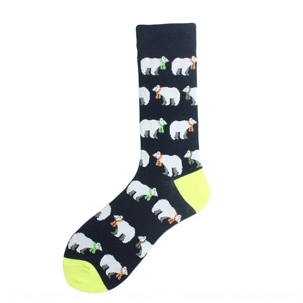 

Loy pattern men's creative design fashion cartoon creative design fashion cartoon socks men's socks, Black