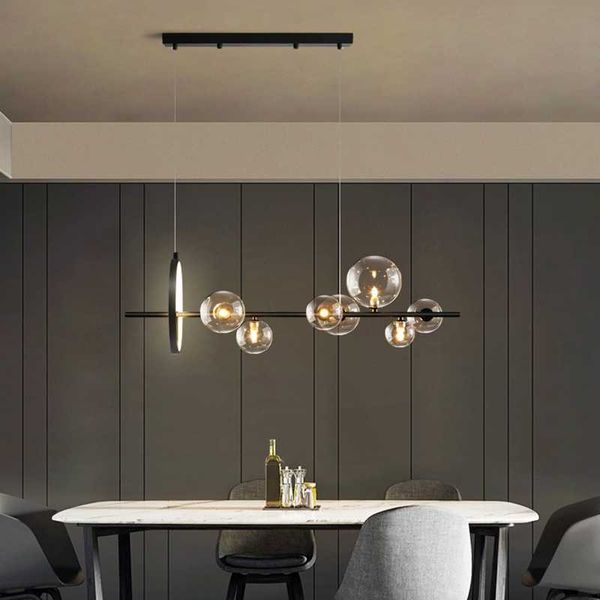 

pendant lamps nordic modern minimalist dining room lamp industrial wind commercial creative bar chandelier glass bubble