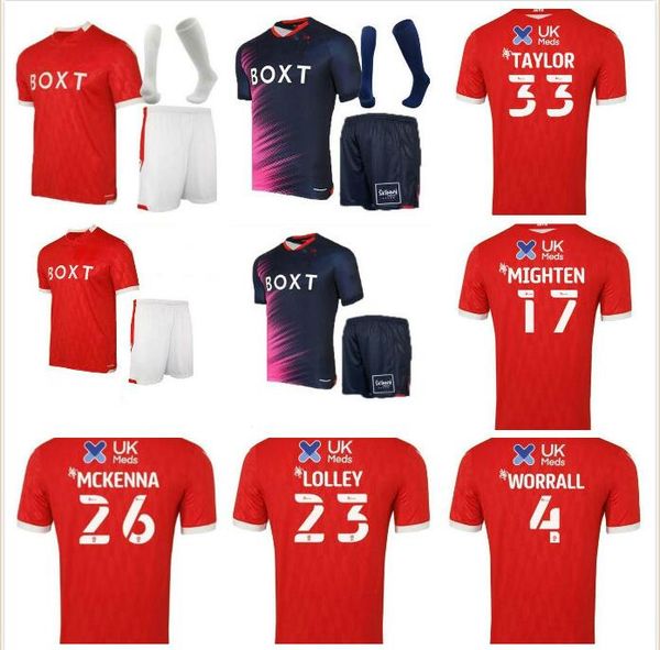 

21 22 nottingham soccer jerseys forest home red 2021 2022 camiseta worrall mbe soh lolley mckenna arrer football shirts thailand zhu, Black;yellow
