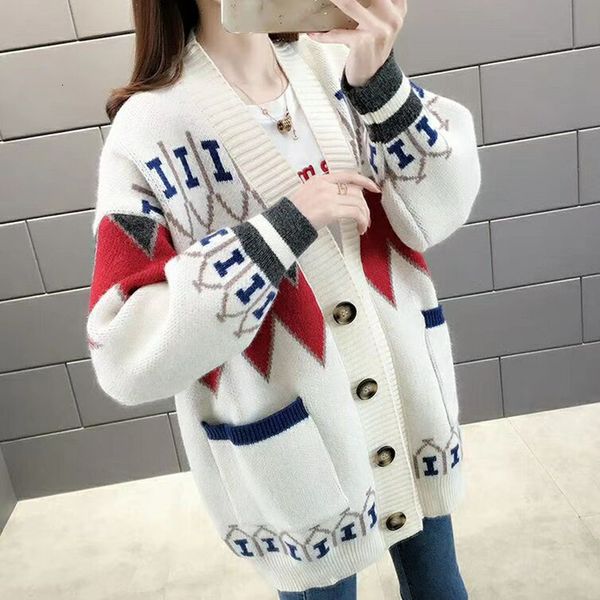 

women's sweaters knitted shirt with long female sleeves, patchwork print fashion shirt, autumn , sweaters, khaki, brown qkfs, White;black