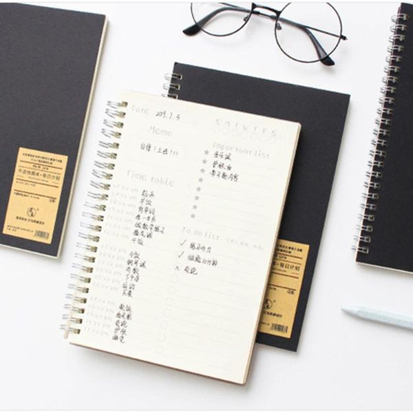 

notepads a5 to do list student agenda recording weekly monthly travel time planner loose leaf schedule writing office work daily notebook, Purple;pink