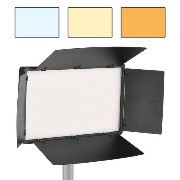 

flash heads andoer led-800 led video light professional panel 3200-5600k with barndoor for outdoor studio pography live streaming