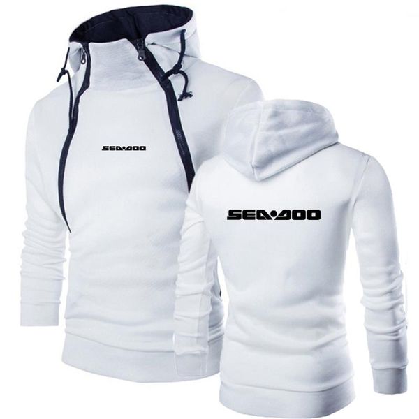 

men's hoodies & sweatshirts sea doo seadoo moto logo 2021 harajuku style leisure pullover hooded sweatshirt classic warm high street t, Black