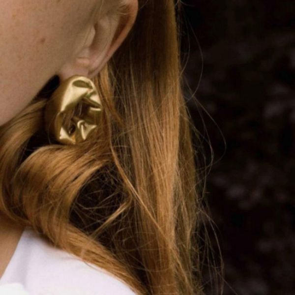 

stud 2021 irregular lady earrings, Golden;silver