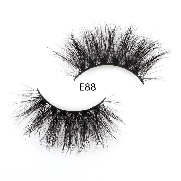

25mm 3d mink eyelash fluffy cross thick natural fake eyelashes lash dramatic makeup eye lashes handmade false