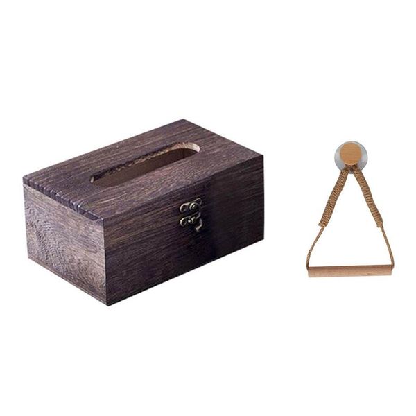 

tissue boxes & napkins retro bamboo box with vintage weave towel hanging rope toilet paper holder
