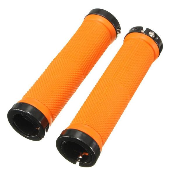 

bike handlebars &components 1 pair bicycle handle grip mtb bmx handlebar grips orange