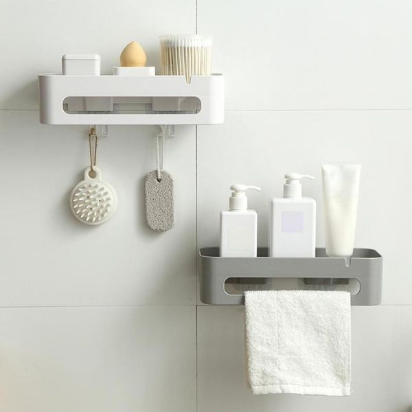 

towel racks storage shelf wall mounted shampoo rack large capacity abs organizer for kitchen bathroom