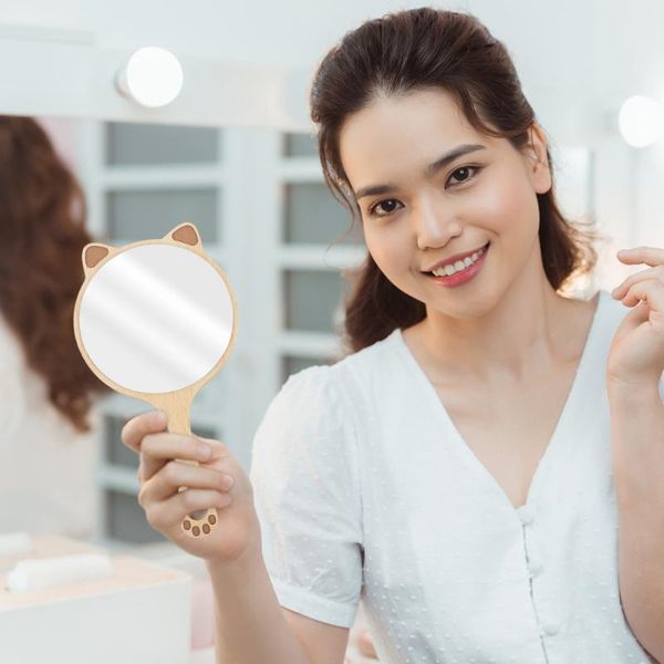 

compact mirrors 2pcs lovely handheld mirror portable makeup for home travel