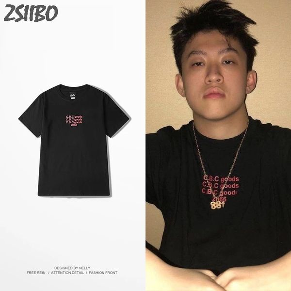 

rich brian funny t shirts letter print t-shirts streetwear fashion short sleeve t-shirt hiphop rapper tshirt, White;black