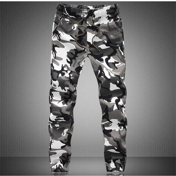 

2021 new arrive fashion men slim style casual pants camouflage multi-pocket skinny pencil zipper army overalls, Black