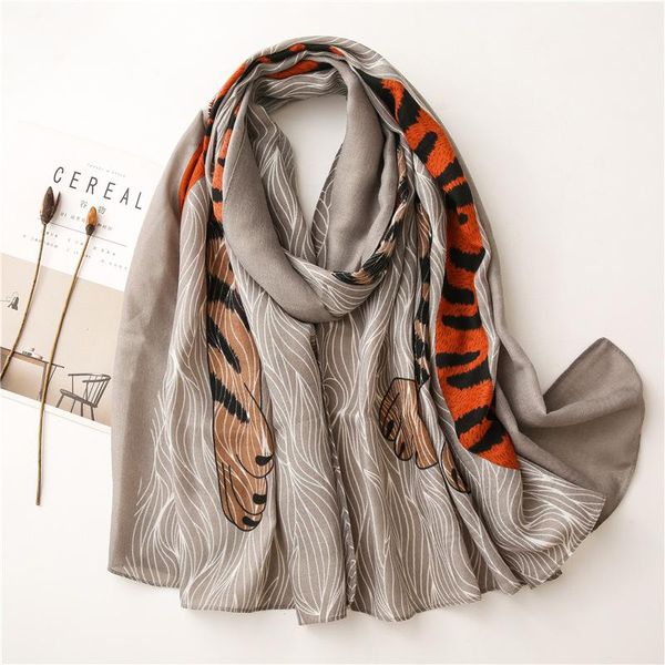 

scarves fashion 2021 women scarf print cotton winter warm brand hijabs pashmina foulard bandana poncho hijab viscose shawl, Blue;gray