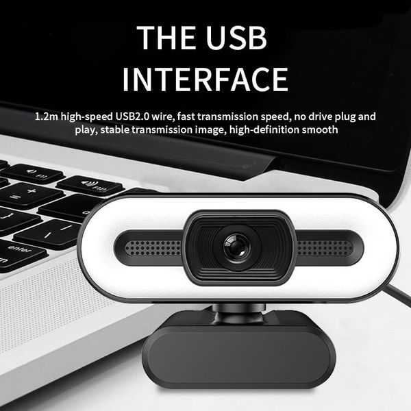 

webcams full hd usb webcam support autofocus web camera 1080p for computer live online teaching video calling with microphone