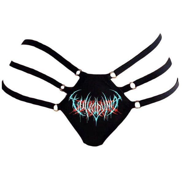 

women's panties kawaii gothic punk dark street hiphop rap 1of1 sexy, Black;pink