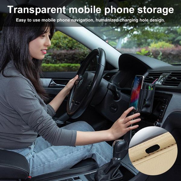 

car organizer air vent storage bag multifunctional strong automotive mobile phone pouch 4 pockets