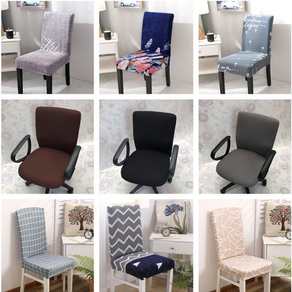 

chair covers 1pcs polyester fiber cover slipcovers stretch removable dining seat el banquet solid color